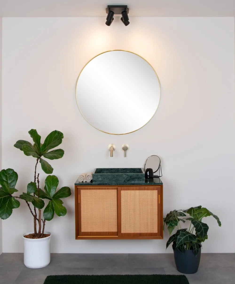 Online Lucide Lennert 22cm badrumslampa Svart