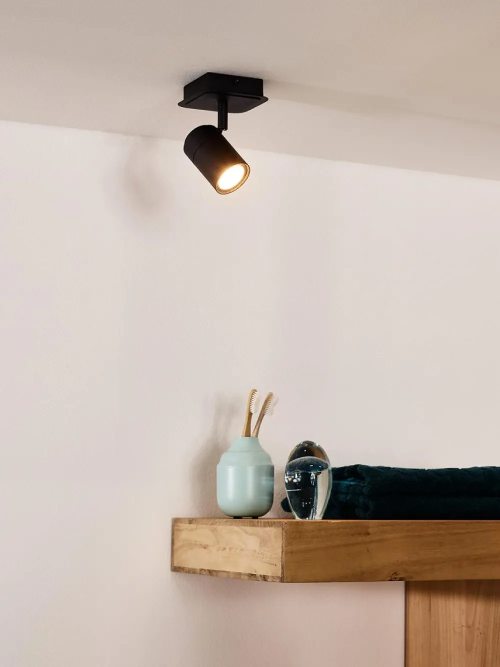 Online Lucide Lennert 12cm badrumslampa Svart
