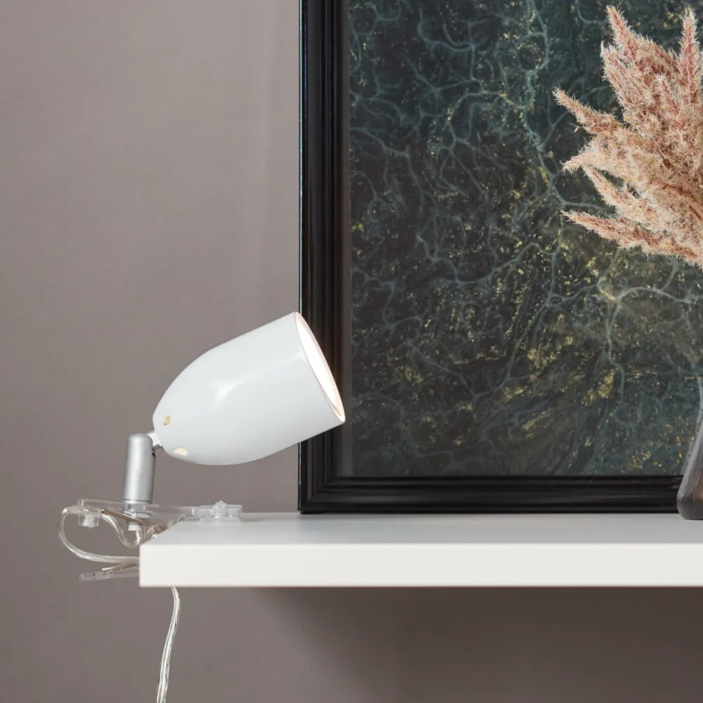 Sale Brilliant Leo klämlampa Vit