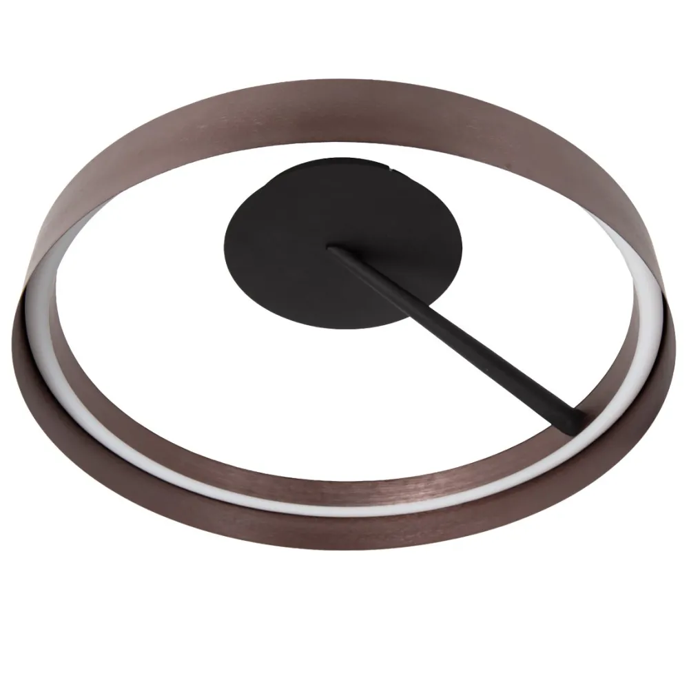 Hot Lucide Leonard Ø55 plafond Brun