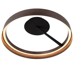 Hot Lucide Leonard Ø55 plafond Brun