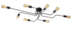 Clearance Lucide Lester 150cm plafond Svart