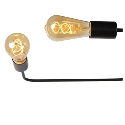 Hot Lucide Lester 100cm plafond Svart
