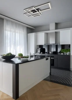 New Maytoni Line 78cm plafond Svart