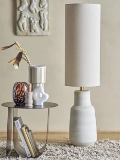 Outlet Bloomingville Linetta golvlampa Naturvit