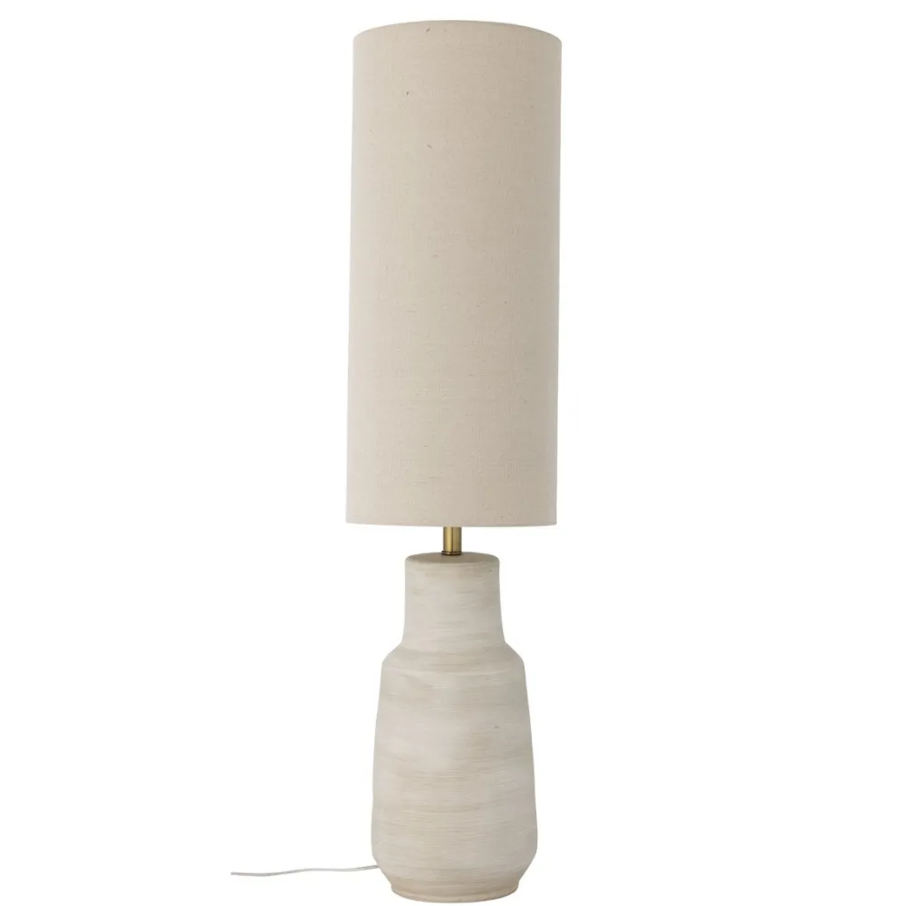 Outlet Bloomingville Linetta golvlampa Naturvit