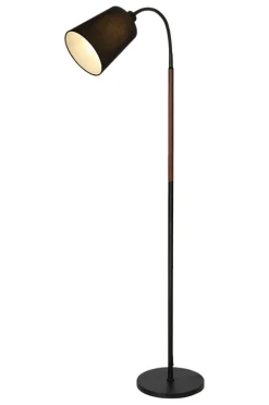 Discount Aneta Lighting Ljusdal 1 golvlampa Svart