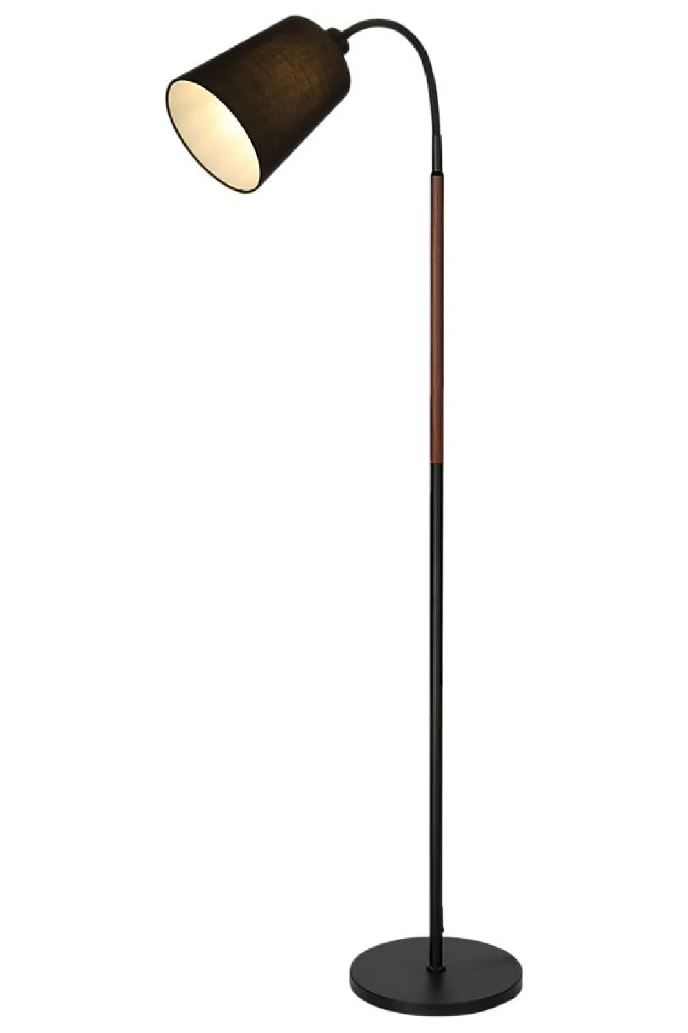 Discount Aneta Lighting Ljusdal 1 golvlampa Svart
