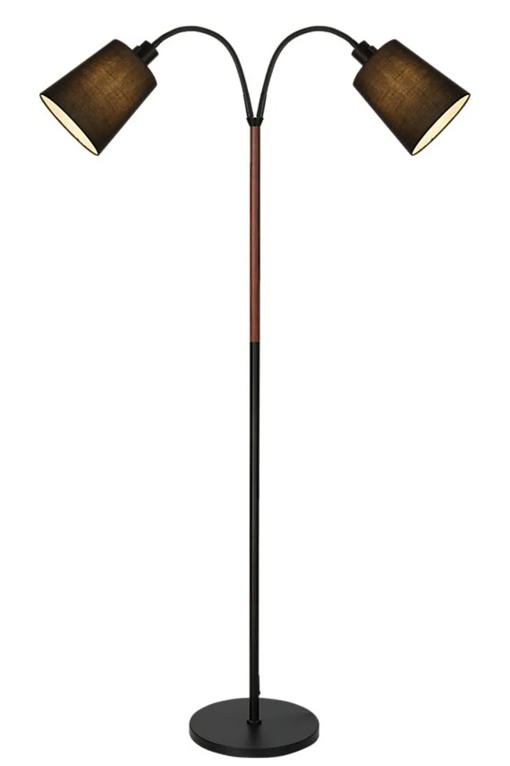 Online Aneta Lighting Ljusdal 2 golvlampa Svart