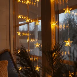 Sale Star Trading Ljusgardin Star Curtain 1,2m Transparent