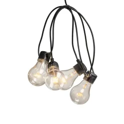Best Konstsmide Ljusslinga amber LED 10m Svart