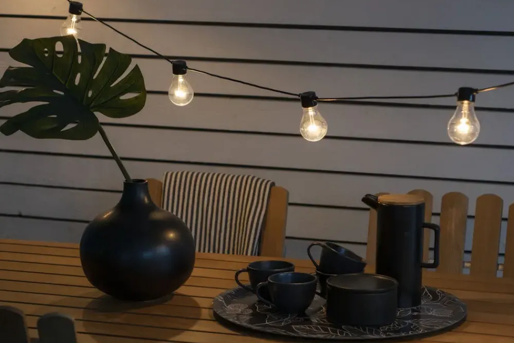 Best Konstsmide Ljusslinga amber LED 10m Svart