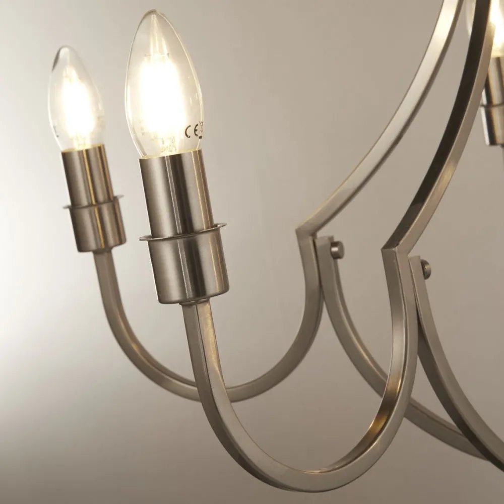Best Searchlight Lodge Ø65 taklampa Silver