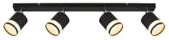 Clearance Globo Lighting Lucero 4 spotlight Svart