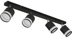 Clearance Globo Lighting Lucero 4 spotlight Svart