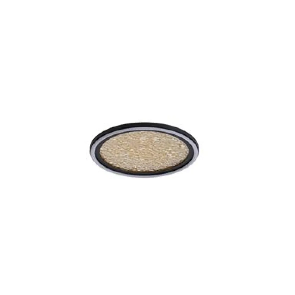 Clearance Searchlight Luna Ø30 plafond Svart/guld