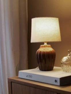 New PR Home Lyon 32cm bordslampa Brun
