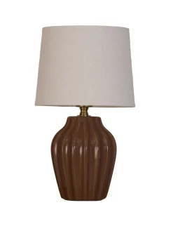 New PR Home Lyon 32cm bordslampa Brun