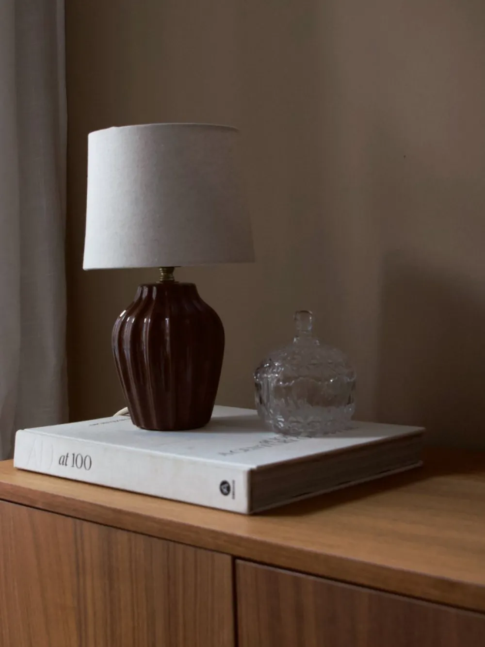 New PR Home Lyon 32cm bordslampa Brun