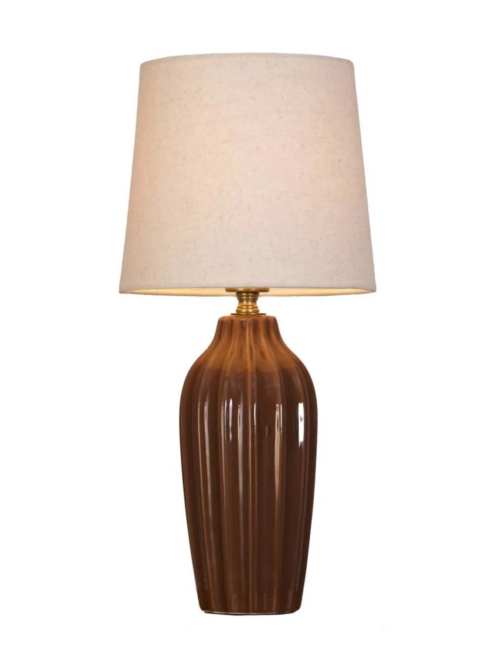 New PR Home Lyon 40cm bordslampa Brun