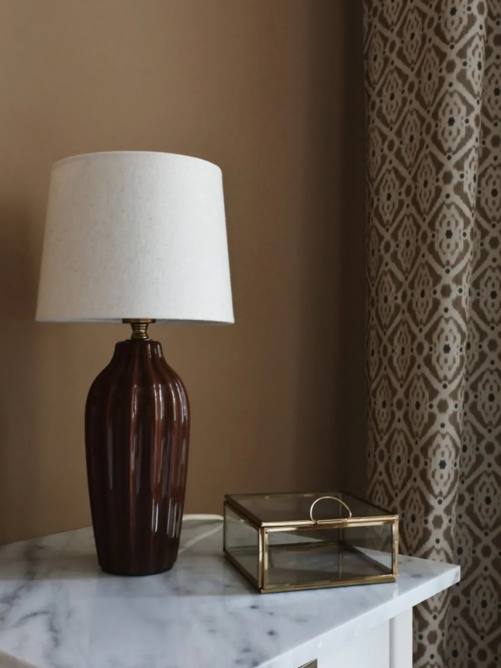 New PR Home Lyon 40cm bordslampa Brun