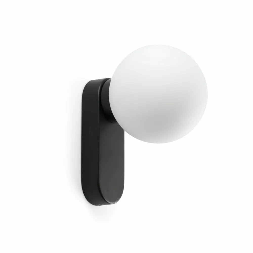 Discount Faro Barcelona Mabe 16cm badrumslampa Svart