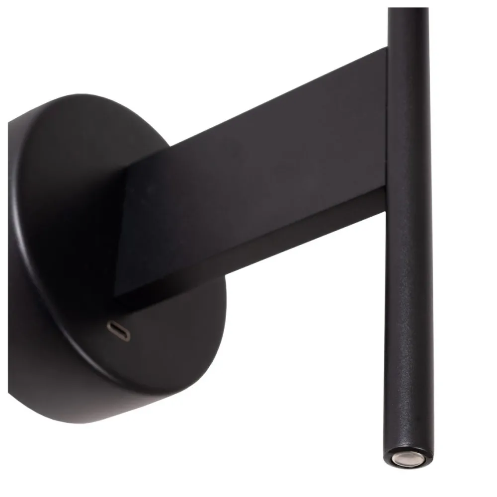 Clearance Lucide Magic Ø18 vägglampa Svart