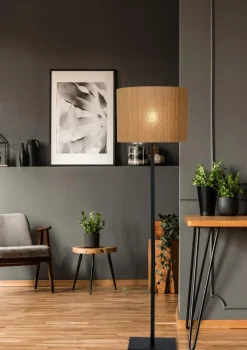 Clearance Lucide Magius golvlampa Natur