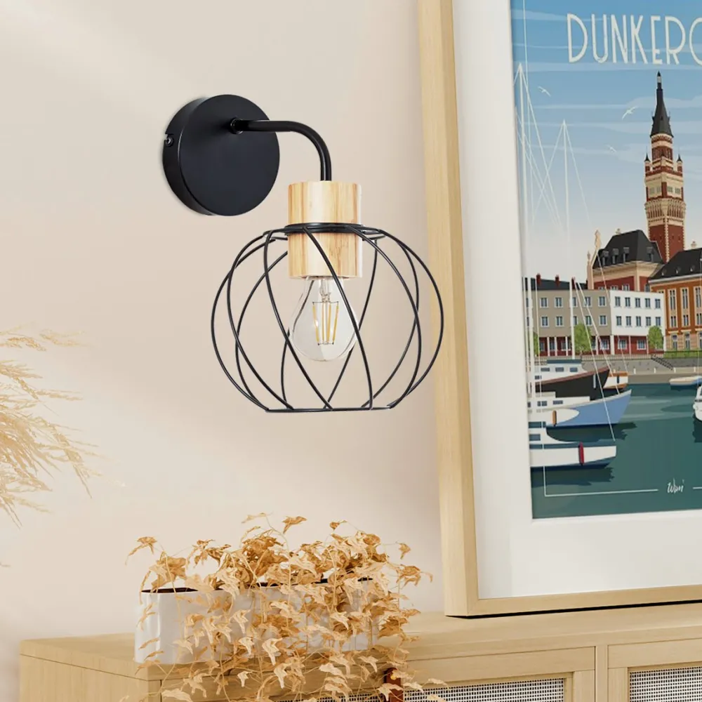 Sale Brilliant Mallow Ø20 vägglampa Mattsvart