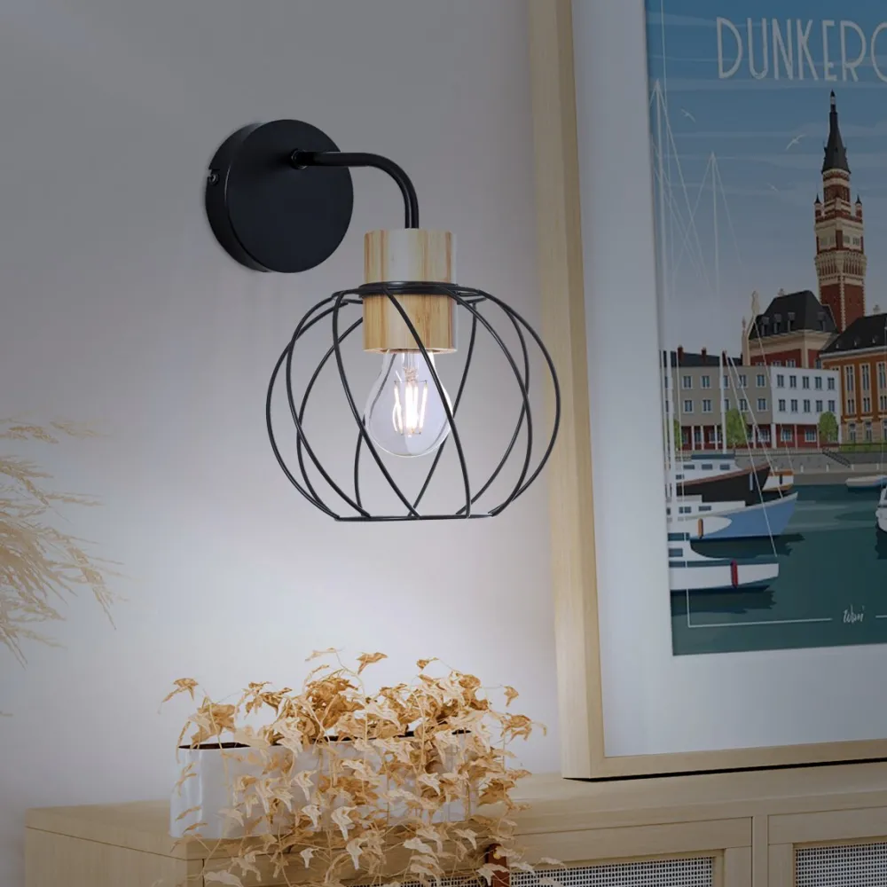 Sale Brilliant Mallow Ø20 vägglampa Mattsvart