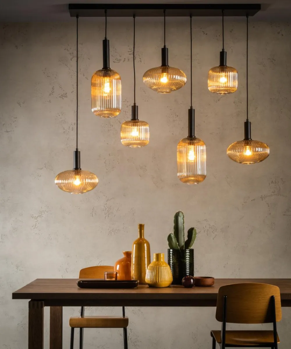 New Lucide Maloto 150cm taklampa Amber