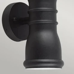 Outlet Elstead Lighting Malvern 23cm utelampa Svart