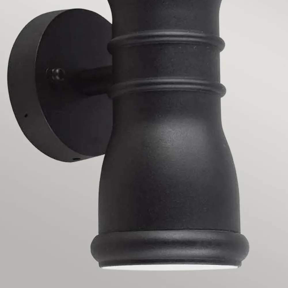 Outlet Elstead Lighting Malvern 23cm utelampa Svart