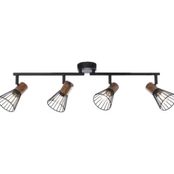 Discount Brilliant Manama 4 spotlight Svart