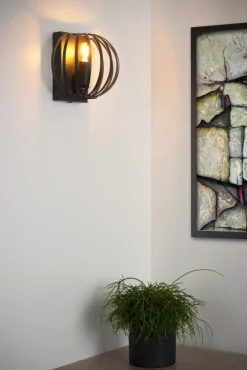 Discount Lucide Manuela 17cm vägglampa Svart