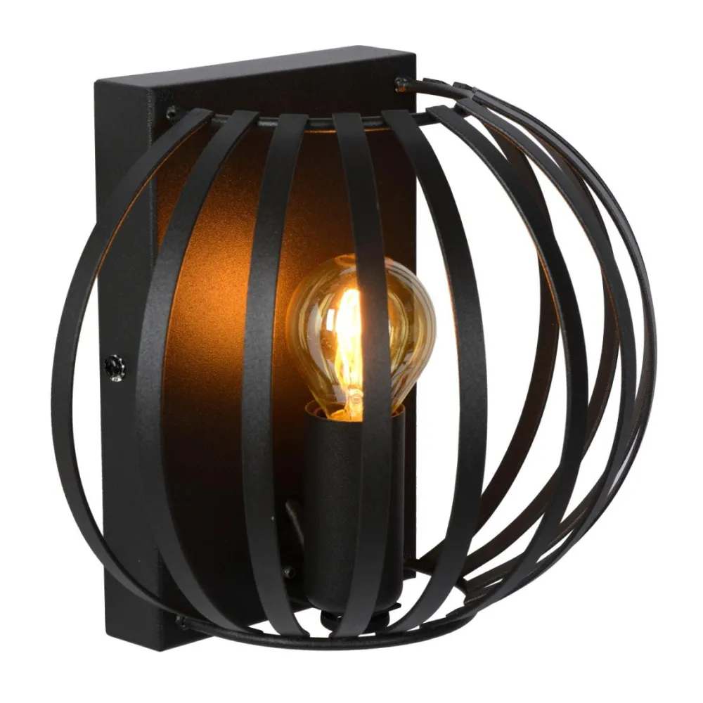 Discount Lucide Manuela 17cm vägglampa Svart