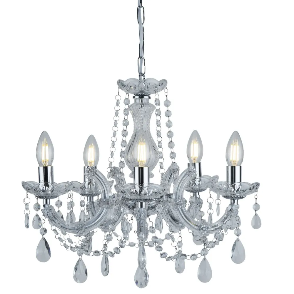 Hot Searchlight Marie Therese Ø48 taklampa Krom