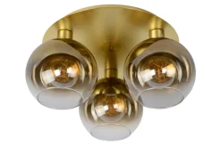 New Lucide Marius Ø50 plafond Mattguld/mässing