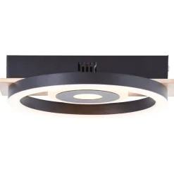 Outlet Brilliant Maureen 22cm plafond Svart