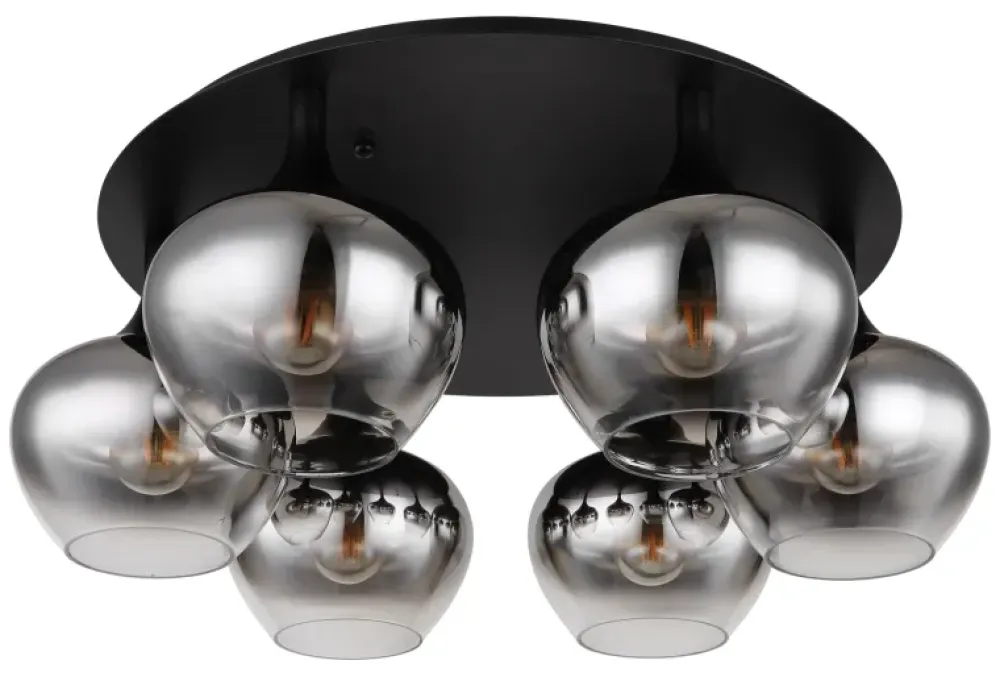 Outlet Globo Lighting Maxy Ø65 plafond Rökfärgad