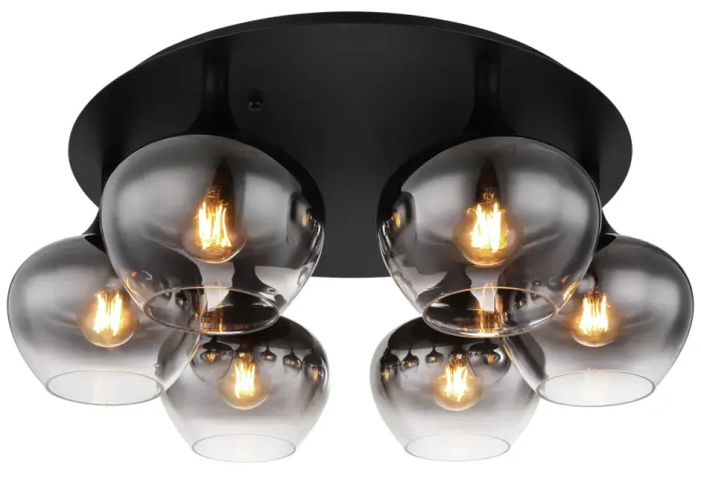 Outlet Globo Lighting Maxy Ø65 plafond Rökfärgad
