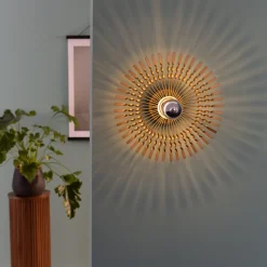 Discount Brilliant Mendoza Ø33 vägglampa Guld