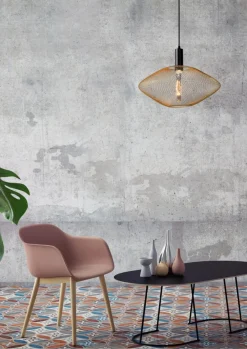 Discount Lucide Mesh Ø45 taklampa Mattguld/mässing