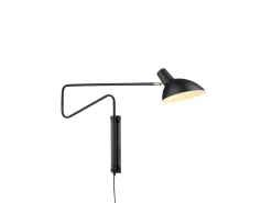 Hot Halo Design Metropole Deluxe 15cm vägglampa Svart