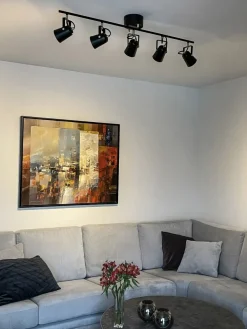 Best Aneta Lighting Metz 5 spotlight Svart