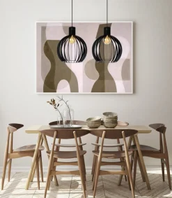 Outlet Lucide Mikaela 90cm taklampa Svart