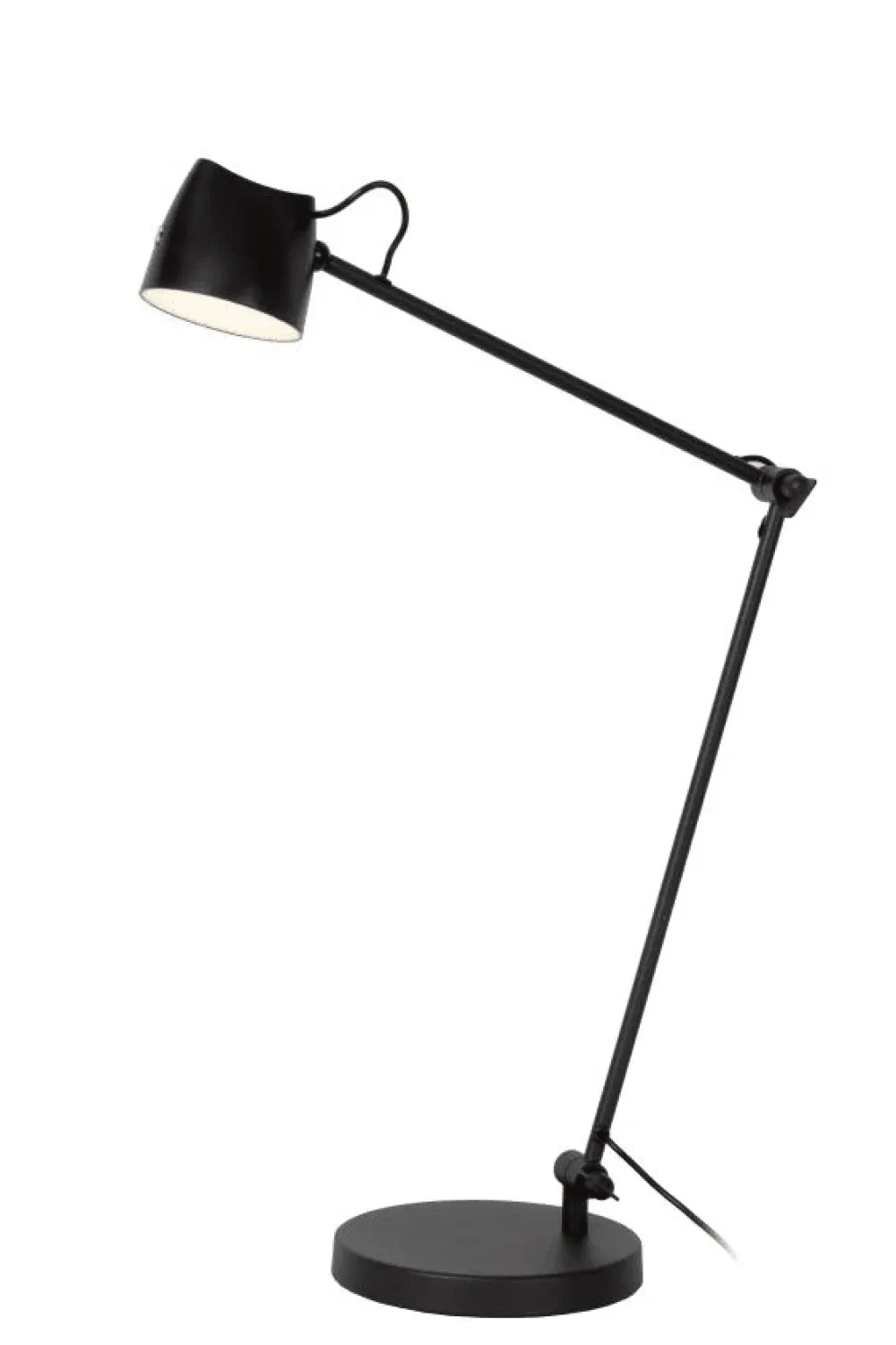 Outlet Lucide Milne 42cm skrivbordslampa Svart