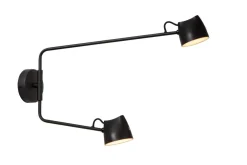 Discount Lucide Milne 54cm vägglampa Svart