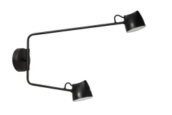 Discount Lucide Milne 54cm vägglampa Svart