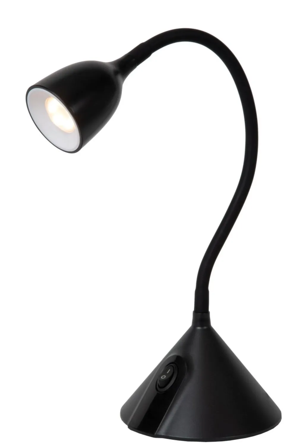 Discount Lucide Milo 50cm skrivbordslampa Svart